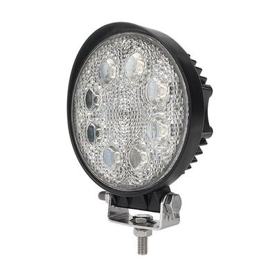 Okrągłe światło LED Wodaodporne światło LED pomocnicze 24W z aluminiowym obudową