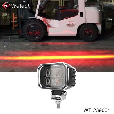 10V - 80V światło w czerwonej strefie 30W LED światła bezpieczeństwa dla wózków widłowych z uchwytem ze stali nierdzewnej