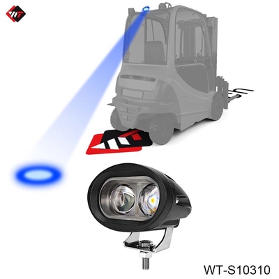 Wodaodporny wózek widłowy Błękitne światło 10W LED Błękitne światło 10V - 80V