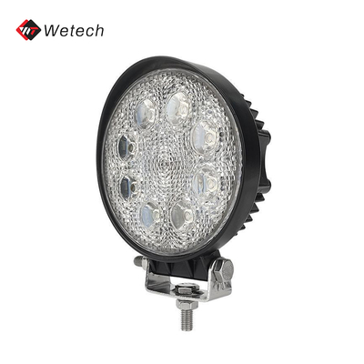Okrągłe światło LED Wodaodporne światło LED pomocnicze 24W z aluminiowym obudową