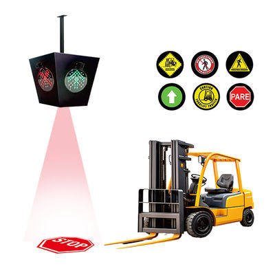 AI Smart Forklift Red Zone Light z 100-220v AC i konstrukcją z stopów aluminium dla bezpieczeństwa magazynowego