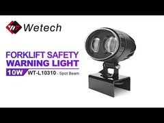 WT-L10310 10V - 80V Niebieska lampa punktowa LED IP67, reflektory do ciężarówek ze wspornikiem montażowym ze stali nierdzewnej